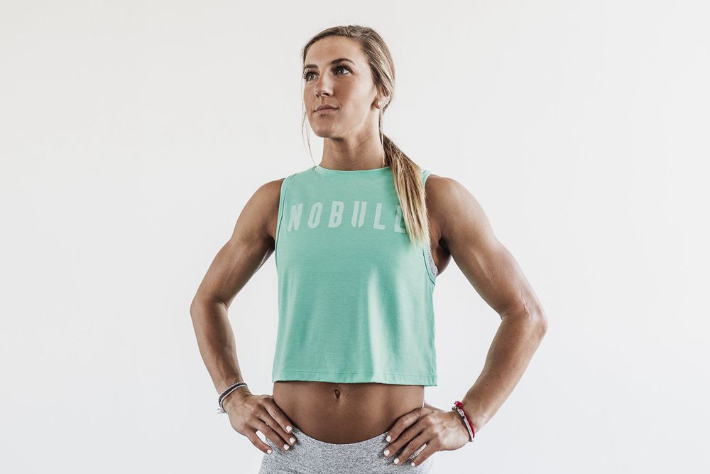 Débardeurs NOBULL Femme Turquoise - NOBULL Muscle,France (8421-JKASG)